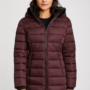 HFX Plum Quilted Puffer Jacket / Size  M / MSRP $120 / Size M